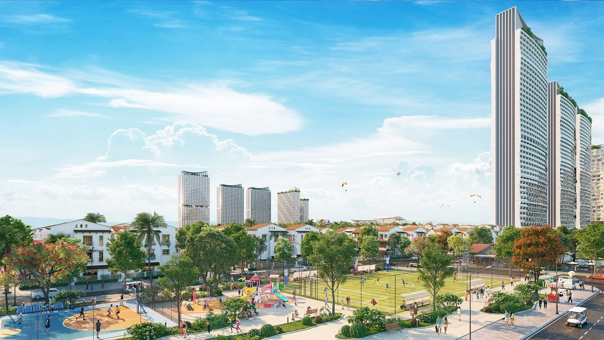 Blanca B6, B7 do Aedas thiết kế, sở hữu kiến trúc giao thoa Đông - Tây và tầm nhìn “song hải” hiếm có. Ảnh phối cảnh
