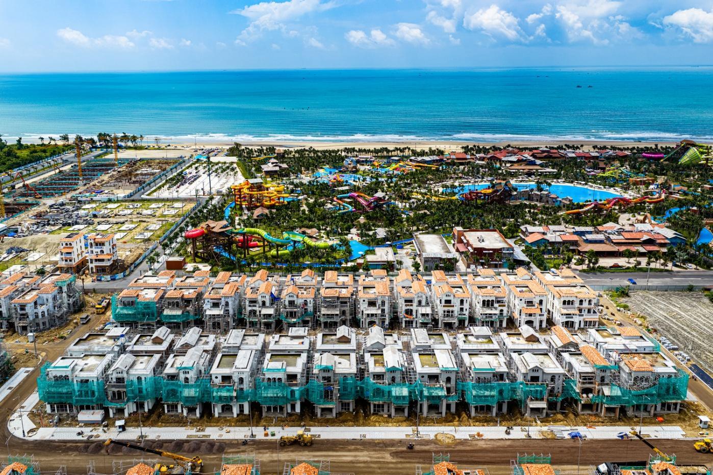 Blanca City tăng tốc cuối 2026: Hàng loạt phân khu đồng loạt hoàn thiện 1 Tiến độ thấp tầng Blanca City T9.2026